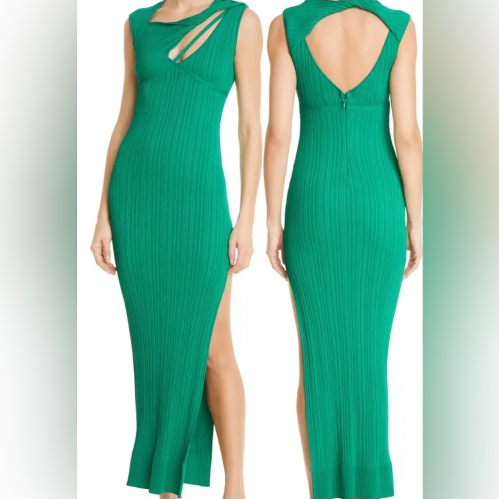 AKNVAS Sevrine Rib-Knit Bodycon Dress sz S